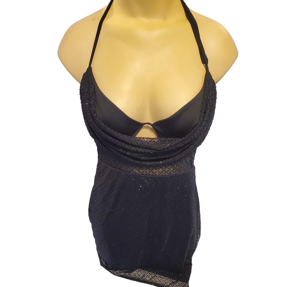 Oh Polly Embellished Black Cocktail Dress 1lb 2 oz NWT and Return Ribbon